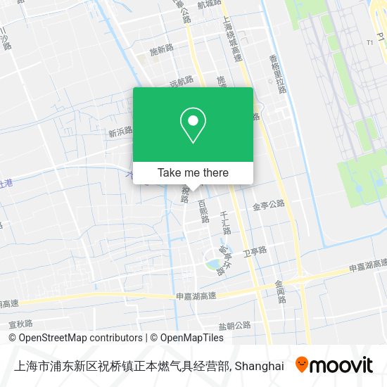上海市浦东新区祝桥镇正本燃气具经营部 map