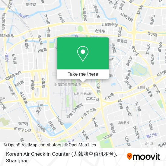 Korean Air Check-in Counter (大韩航空值机柜台) map