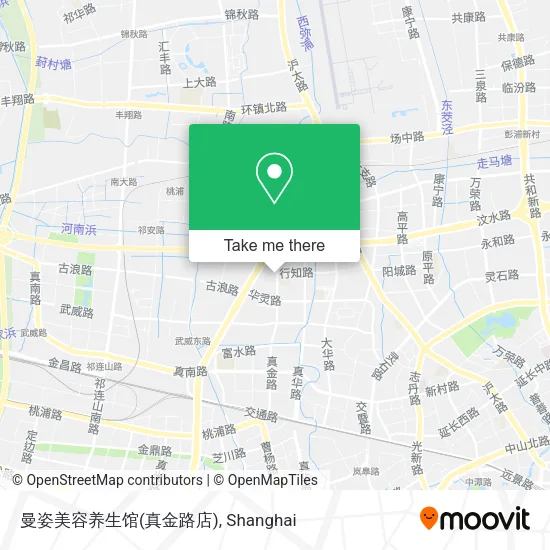 曼姿美容养生馆(真金路店) map