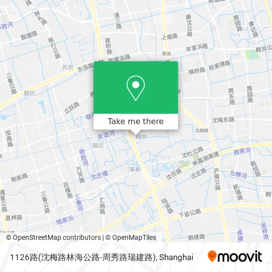 1126路(沈梅路林海公路-周秀路瑞建路) map