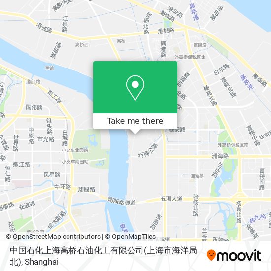 中国石化上海高桥石油化工有限公司(上海市海洋局北) map