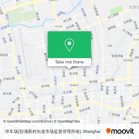 停车场(彭浦新村街道市场监督管理所南) map