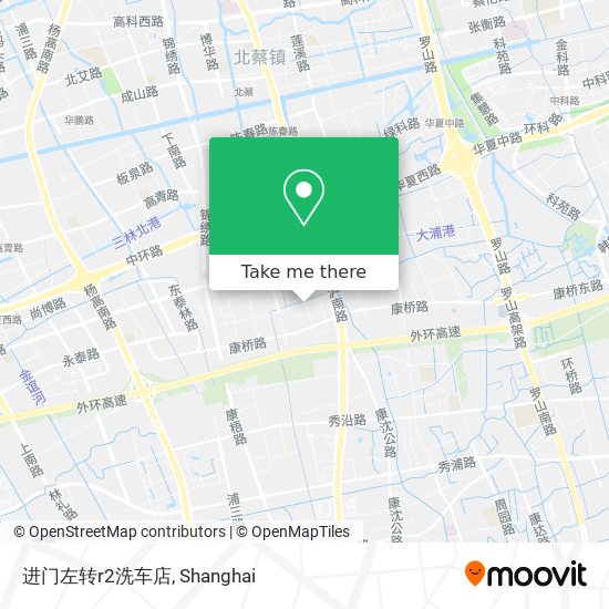 进门左转r2洗车店 map
