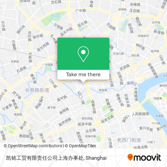 凯铭工贸有限责任公司上海办事处 map