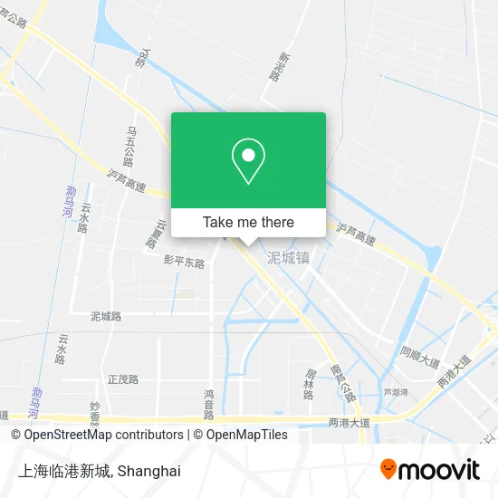 上海临港新城 map