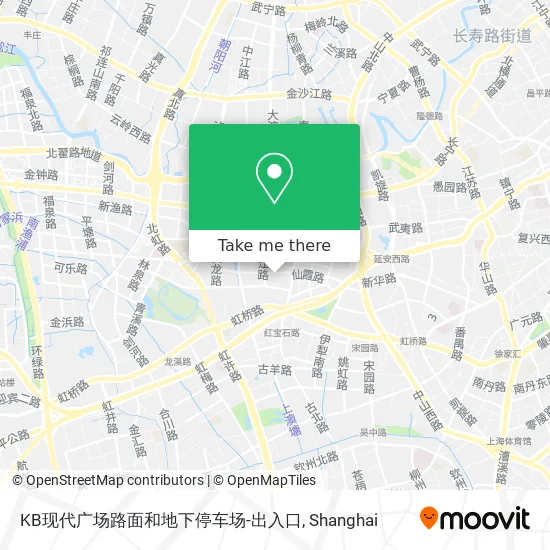 KB现代广场路面和地下停车场-出入口 map