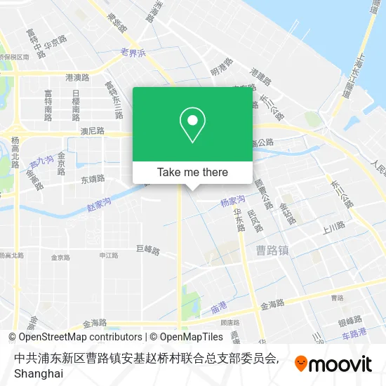 中共浦东新区曹路镇安基赵桥村联合总支部委员会 map