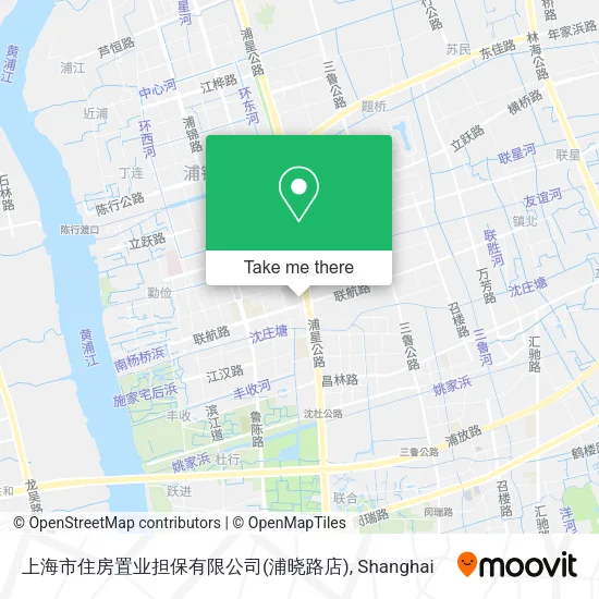 上海市住房置业担保有限公司(浦晓路店) map