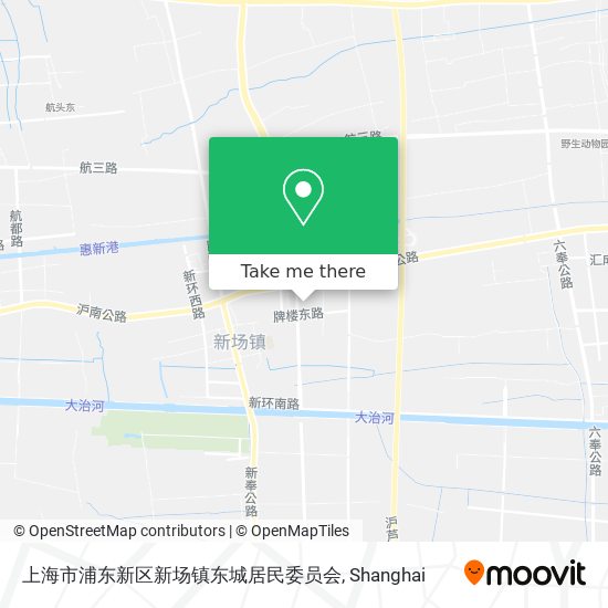 上海市浦东新区新场镇东城居民委员会 map
