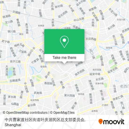 中共曹家渡社区街道叶庆居民区总支部委员会 map
