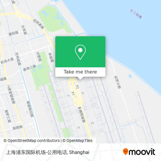 上海浦东国际机场-公用电话 map
