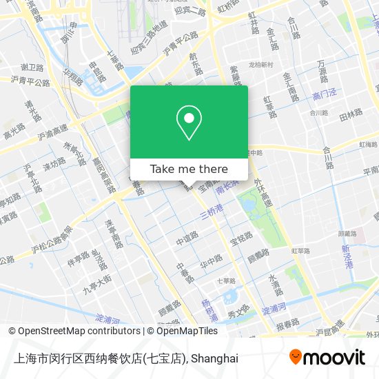 上海市闵行区西纳餐饮店(七宝店) map