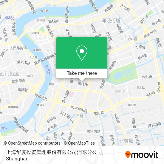 上海华厦投资管理股份有限公司浦东分公司 map