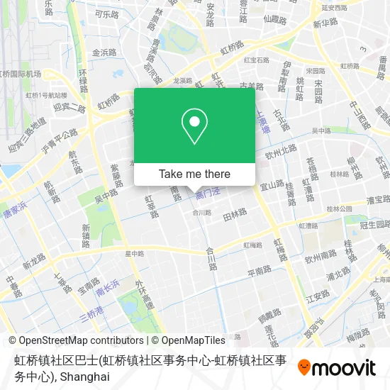 虹桥镇社区巴士(虹桥镇社区事务中心-虹桥镇社区事务中心) map