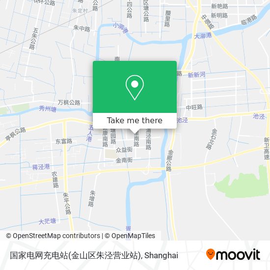 国家电网充电站(金山区朱泾营业站) map