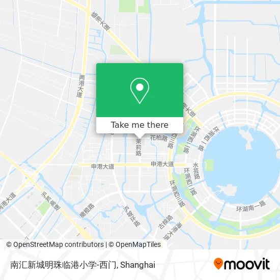 南汇新城明珠临港小学-西门 map