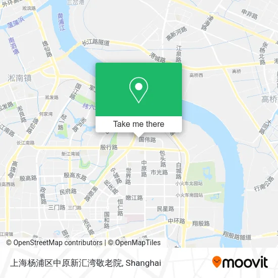 上海杨浦区中原新汇湾敬老院 map