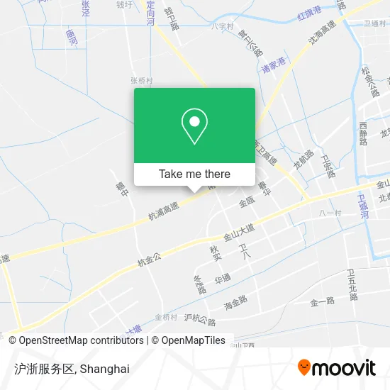 沪浙服务区 map