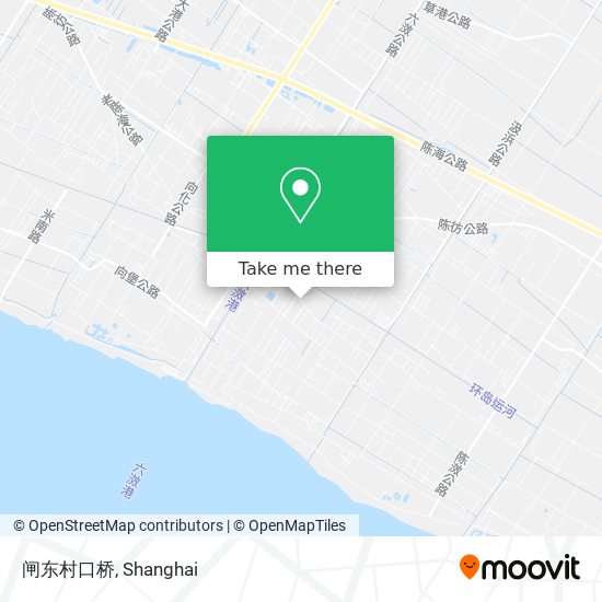 闸东村口桥 map