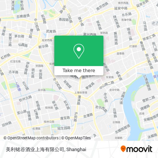 美利铭谷酒业上海有限公司 map