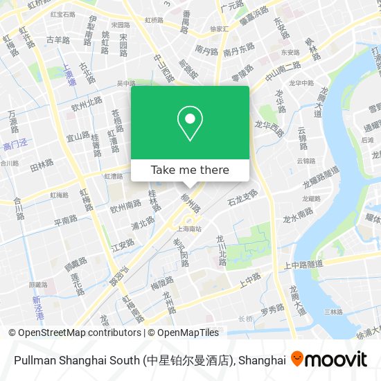 Pullman Shanghai South (中星铂尔曼酒店) map