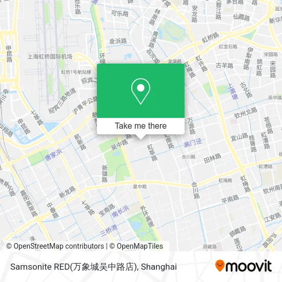 Samsonite RED(万象城吴中路店) map