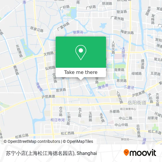 苏宁小店(上海松江海德名园店) map