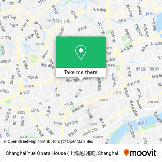 Shanghai Yue Opera House (上海越剧院) map