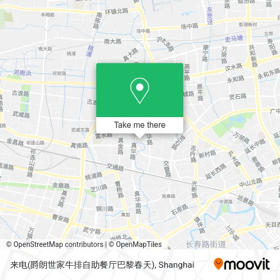 来电(爵朗世家牛排自助餐厅巴黎春天) map