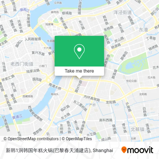 新韩1洞韩国年糕火锅(巴黎春天浦建店) map