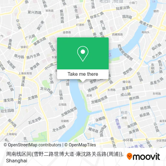 周南线区间(雪野二路世博大道-康沈路关岳路(周浦)) map
