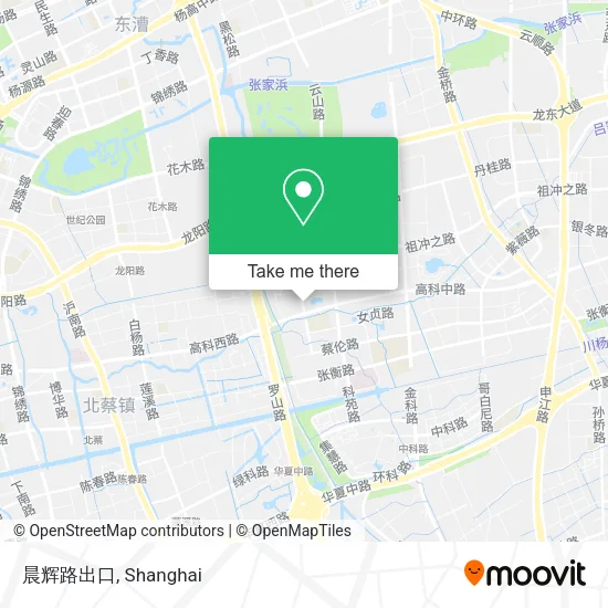 晨辉路出口 map