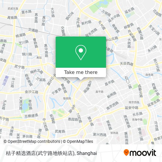 桔子精选酒店(武宁路地铁站店) map