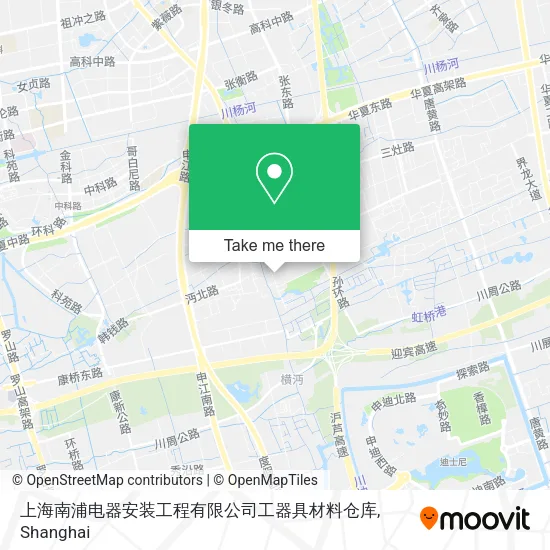 上海南浦电器安装工程有限公司工器具材料仓库 map