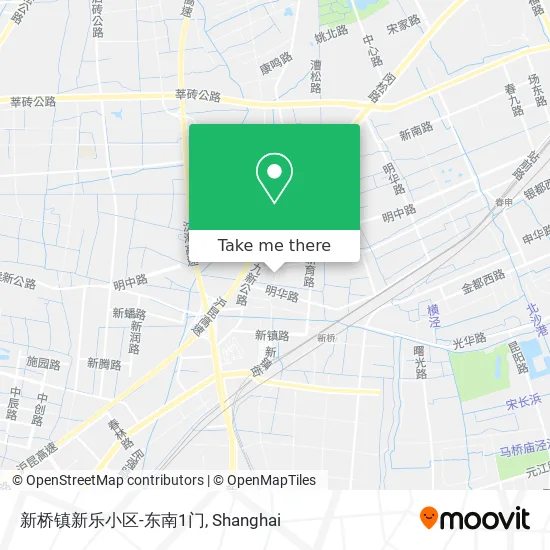 新桥镇新乐小区-东南1门 map