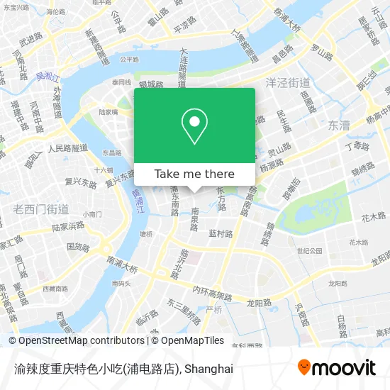 渝辣度重庆特色小吃(浦电路店) map