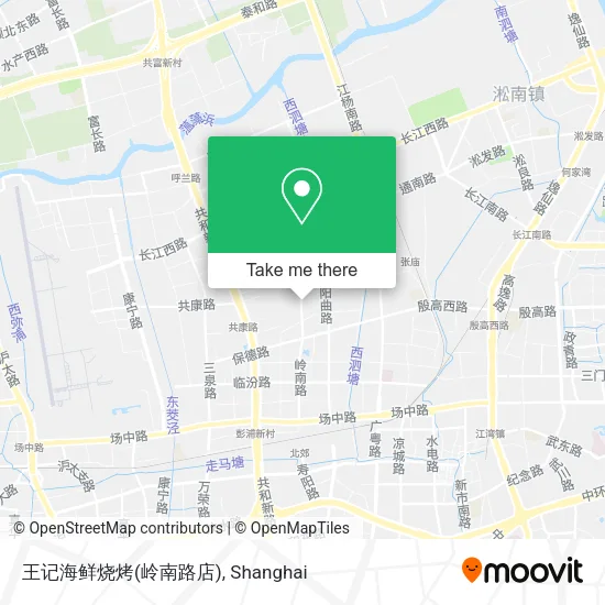 王记海鲜烧烤(岭南路店) map