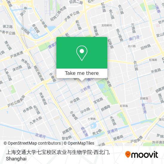 上海交通大学七宝校区农业与生物学院-西北门 map