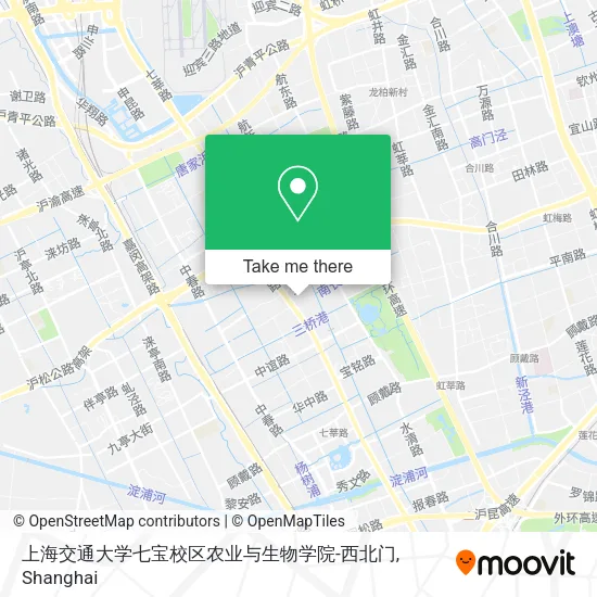 上海交通大学七宝校区农业与生物学院-西北门 map