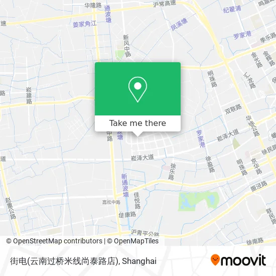 街电(云南过桥米线尚泰路店) map