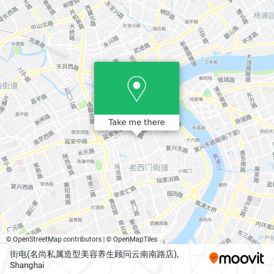 街电(名尚私属造型美容养生顾问云南南路店) map