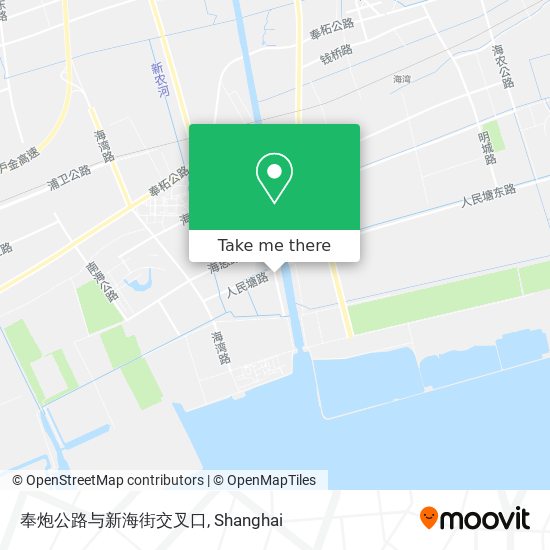 奉炮公路与新海街交叉口 map