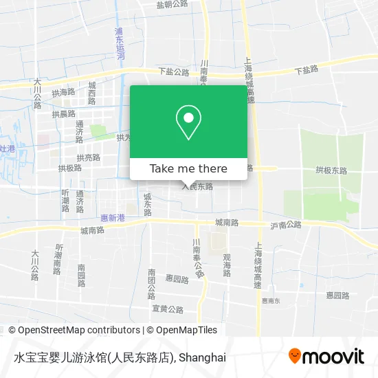 水宝宝婴儿游泳馆(人民东路店) map