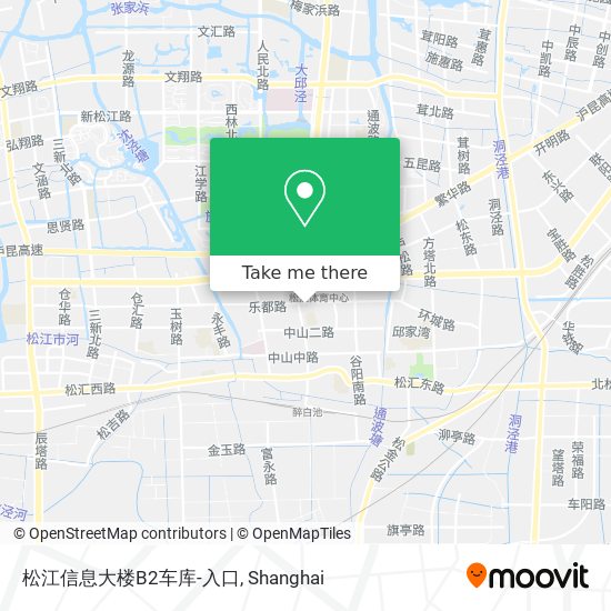 松江信息大楼B2车库-入口 map