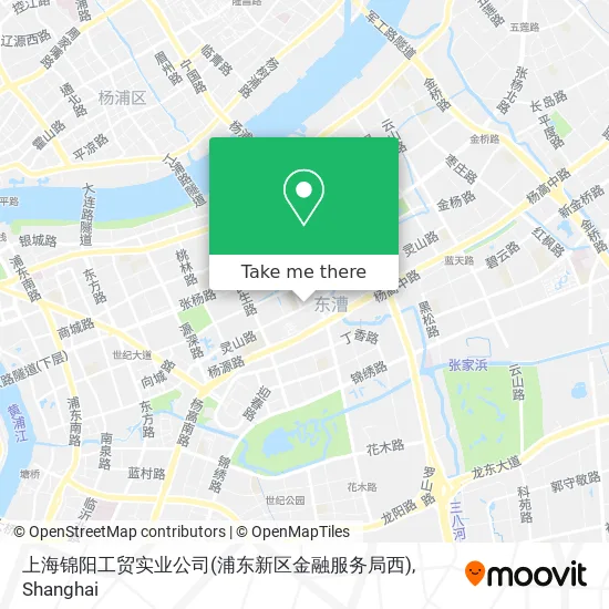 上海锦阳工贸实业公司(浦东新区金融服务局西) map
