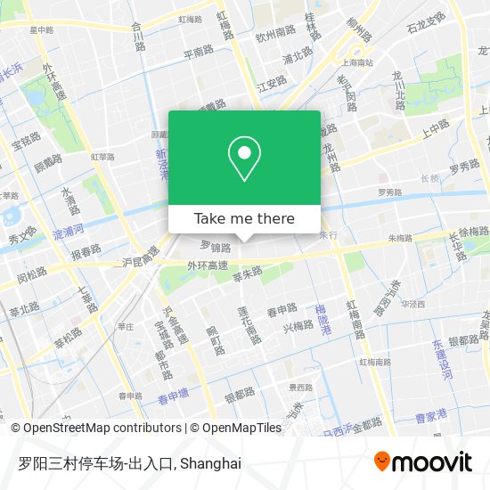 罗阳三村停车场-出入口 map