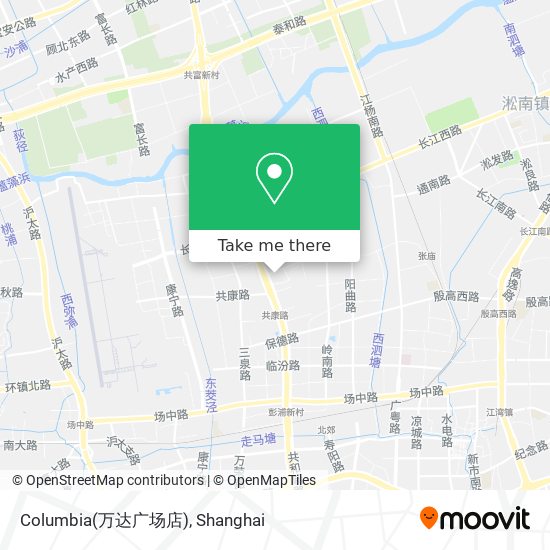 Columbia(万达广场店) map
