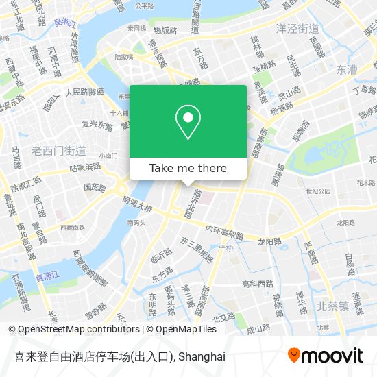喜来登自由酒店停车场(出入口) map