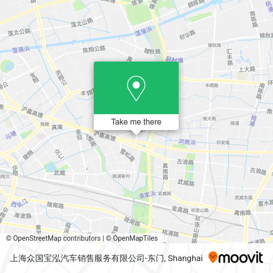 上海众国宝泓汽车销售服务有限公司-东门 map