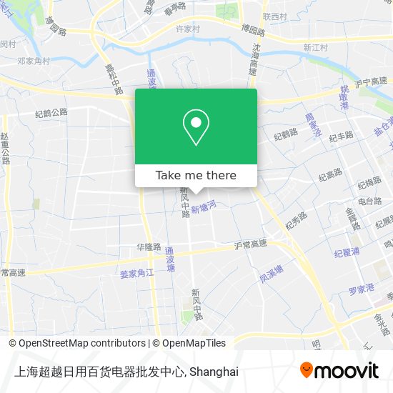 上海超越日用百货电器批发中心 map